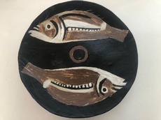 Sicillian Pedestal Dish - detail